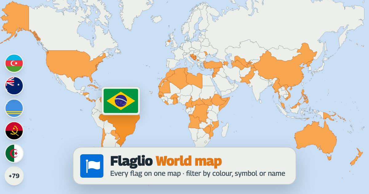 World map of flags · Flaglio